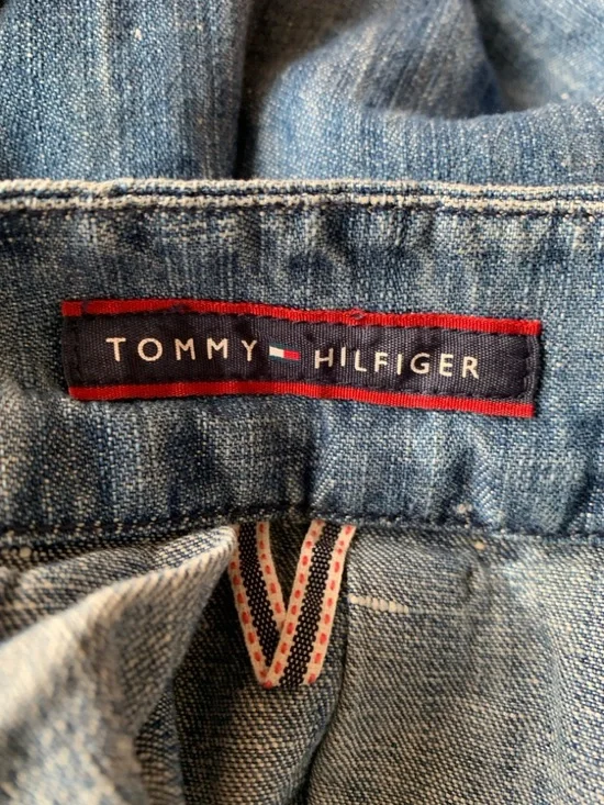 Tommy Hilfiger Denim Pleated Skirt - Picture 7 of 8